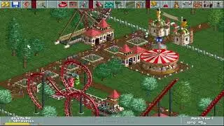 Roller Coaster Tycoon 1 (PC) Longplay - Funtopia Map - Corkscrew Follies Expansion Pack