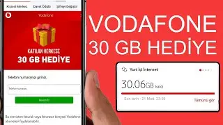 VODAFONE BEDAVA 30 GB HEDİYE İNTERNET ( YENİ KAMPANYA 2025 )