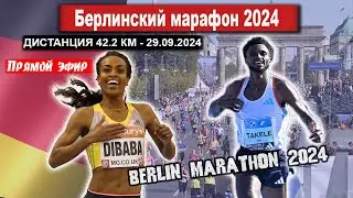 БЕРЛИНСКИЙ МАРАФОН 2024 ||  Berlin Marathon. Прямой эфир из Германии 29.09.2024