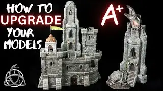 Painting a Stone Tower for Tabletop Gaming