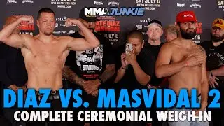 Nate Diaz vs Jorge Masvidal 2 Complete Ceremonial Weigh-In