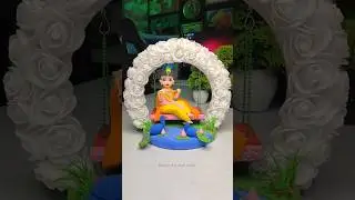 Diy Krishna ji Janmashtami jhula 🦚 Krishna ji jhula making 🦚🙏 Jai shree krishna 