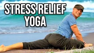 Restorative Yoga for Stress Relief - 10 Min Beginner Full Body Relaxation Yoga Stretch