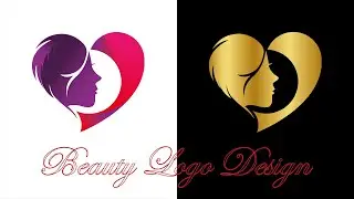 Logo design Tutorial : Salon beauty logo | Makeup logo in adobe Illustrator