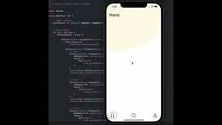 Custom Tab Bar created using the SwiftUI Framework