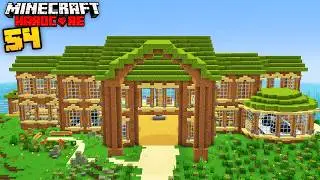 I Built a MANSION out of DIRT in Minecraft Hardcore