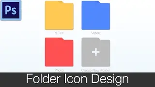 Photoshop Tutorial | Folder Icon Design - PS #9