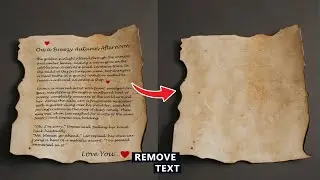 Remove Text on paper in adobe Photoshop