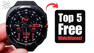 Grab The Hottest Top 5 Watchfaces For Galaxy Watch Ultra - Absolutely Free!