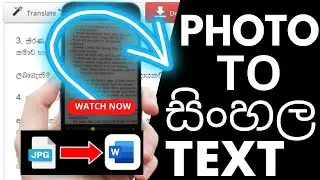 Convert Image to Text Sinhala | Image to Word | Editable (100% Works)