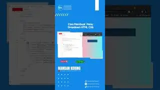 Cara membuat menu dropdown dengan HTML & CSS #tutorial #html #htmlcssjavascript #html5 #htmlcss