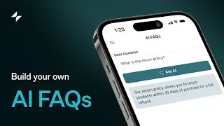 Create your Own AI FAQs in 5 Minutes | AI, No Code & OpenAI | Glide App Tutorial