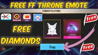 GET FREE FF THRONE EMOTE AND DIAMONDS IN FREE FIRE || HOW TO GET FREE FF THRONE EMOTE || FREE FIRE