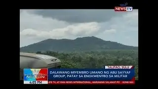 BP: Dalawang miyembro umano ng Abu Sayyaf group, patay sa engkwentro sa militar