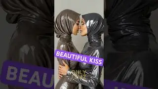 Two Girls Wearing Hijabs Kissing | 