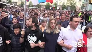 Проект 60sec №945. Несанкционированный митинг «независимых кандидатов» в депутаты Мосгордумы