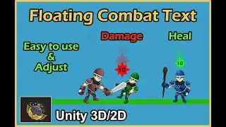 Unity How to create floating text - Easy to adjust