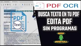 CONVERTIR PDF a OCR SIN PROGRAMAS | Editar PDF | Reconocimiento de Texto en PDF🔴✅