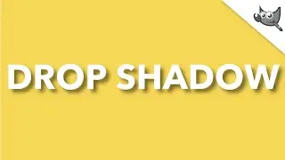 Drop Shadow on Text - GIMP