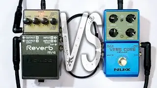 BOSS RV-6 Reverb VS NUX VERB CORE Deluxe // Comparison [NO TALK / ONLY TONES]