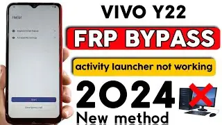 VIVO Y22 FRP BYPASS | GOOGLE ACCOUNT BYPASS | ANDROID 13 (Without PC) 2024