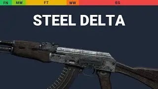 AK-47 Steel Delta - Skin Float And Wear Preview