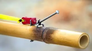 DIY Slingshot - Bamboo Nail Slingshot