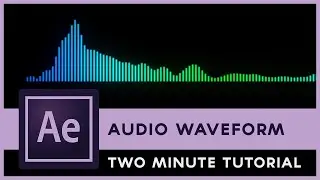 After Effects Audio Waveform Animation - Two Minute Tutorial