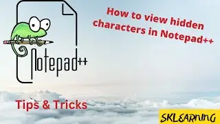 How to View Hidden Characters in Notepad++