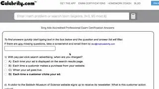Bing Ads Exam Certification