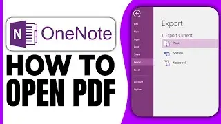 How To Open PDF in OneNote | Insert PDF in Onenote