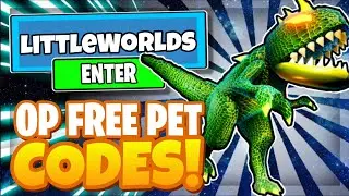 LITTLE WORLDS CODES | ALL NEW *FREE PET* UPDATE OP CODES! Roblox Little Worlds