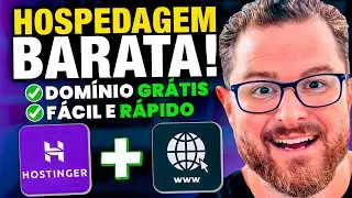 Como Criar um Site com Hospedagem Barata + Domínio Grátis por 1 Ano [Hostinger Tutorial]