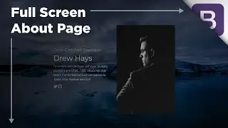 How to Build a Full Screen About Landing Page // HTML, CSS & Bootstrap Tutorial