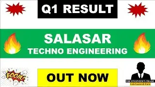 Salasar Q1 Results 2025 | Salasar techno results today | Salasar techno share latest news | Salasar