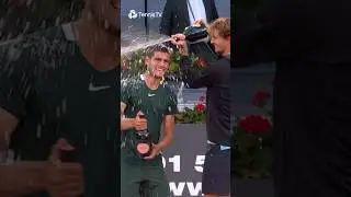 Alcaraz & Zverev’s Champagne Celebration 🍾