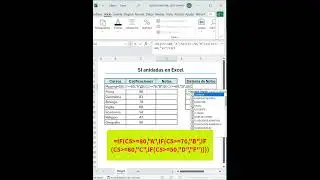 Uso de la función SI anidada en Excel  #exceltips #microsoftexcel