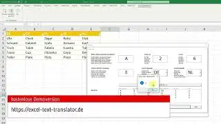 Excel Text Translator - Batch Job for multiple columns - Batch-Lauf für mehrere Spalten festlegen