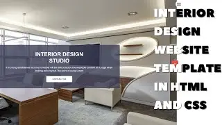 Elevate your portfolio: Designing an interior website with HTML/CSS | Source code