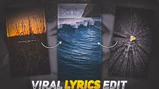 New Viral Aesthetic Lyrics Video Editing Alight Motion | Alight Motion Video Editing