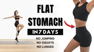 FLAT STOMACH in 7 Days🔥 40 MIN Standing Abs Workout - No Squat, No Lunge, No Jumping