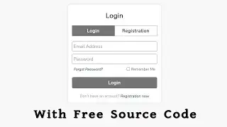 Create a Login Registration and Forgot Password Form in HTML CSS & JavaScript with Source Code