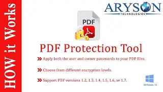 How to Password Protect a PDF File using PDF Protection