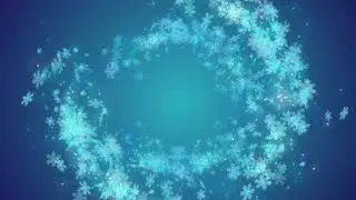 футаж снежинки
