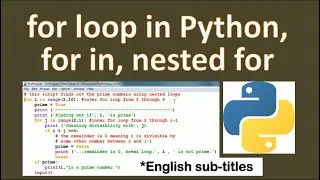 Python For Loop-Python Loop-Python Loops Lesson-Python Looping Code-Python Loops English-Python-Loop