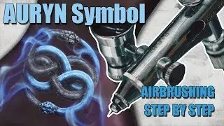 Learn to Airbrush the Auryn symbol, double headed snake.