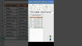 Hide All Rows and Columns in Excel #exceltutorial #excel #exceltips #exceltutorial #microsoftexcel