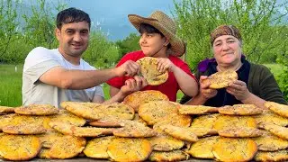 MEAT ROLLS Recipe | Cooking Lamb Meat Stuffed Rolls In Village | No Flour Dessert Recipe