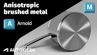 Arnold Tutorial - Create an anisotropic brushed metal shader in Maya (GPU)