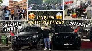 MY MODIFIED DEFENDER & GANGSTER ENDEAVOUR EK SATH😍🔥 || PUBLIC REACTIONS😱😍🔥